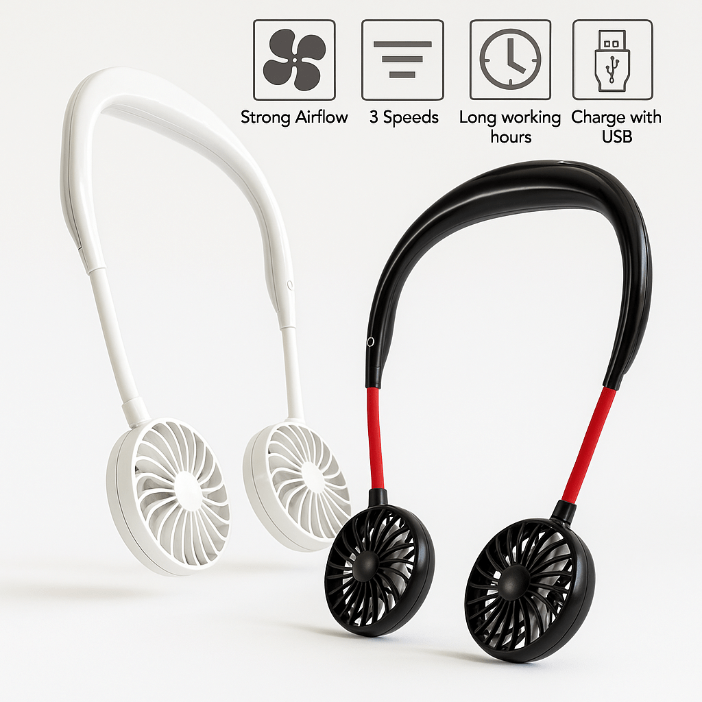 Prijenosni Sportski Ventilator oko vrata – – – slika 6