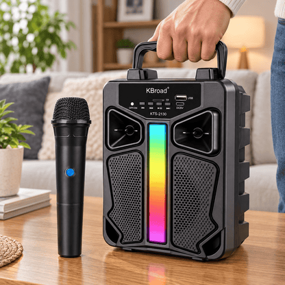 Prijenosni zvučnik s mikrofonom KTS-2130 – Karaoke zvučnici – – slika 3