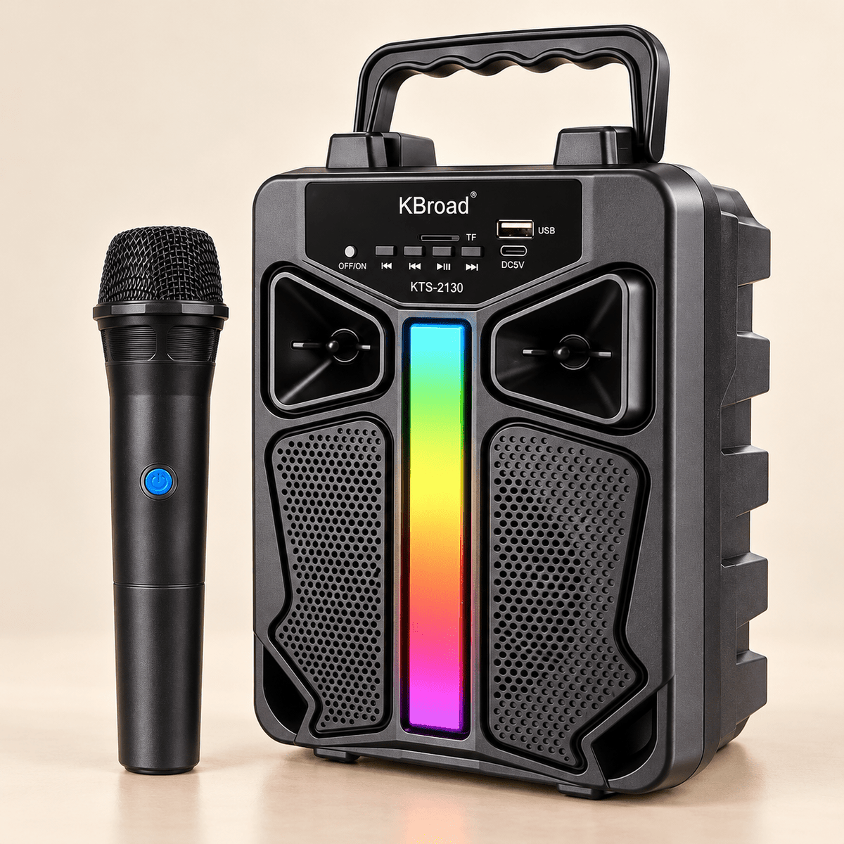 Prijenosni zvučnik s mikrofonom KTS-2130 – Karaoke zvučnici – – slika 1