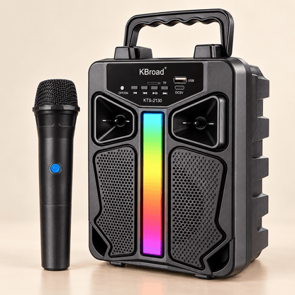 Prijenosni zvučnik s mikrofonom KTS-2130 – Karaoke zvučnici – – slika 1