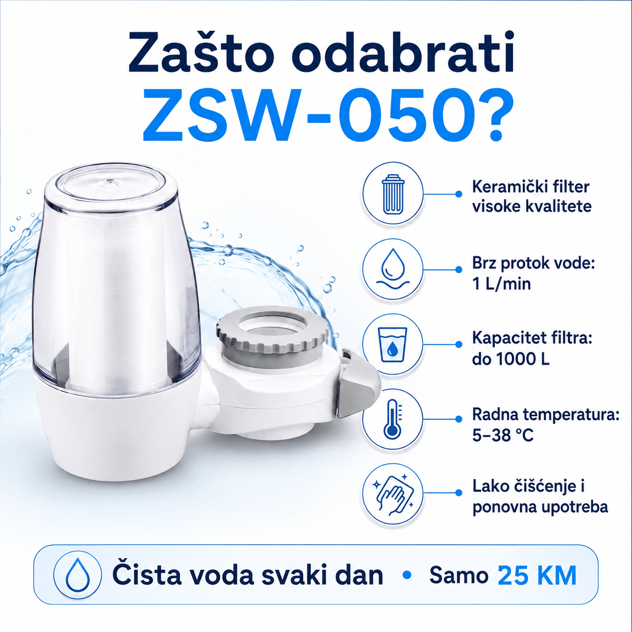 Pročišćivač Vode za Česmu – Kućanski Pribor i Čišćenje – – slika 5