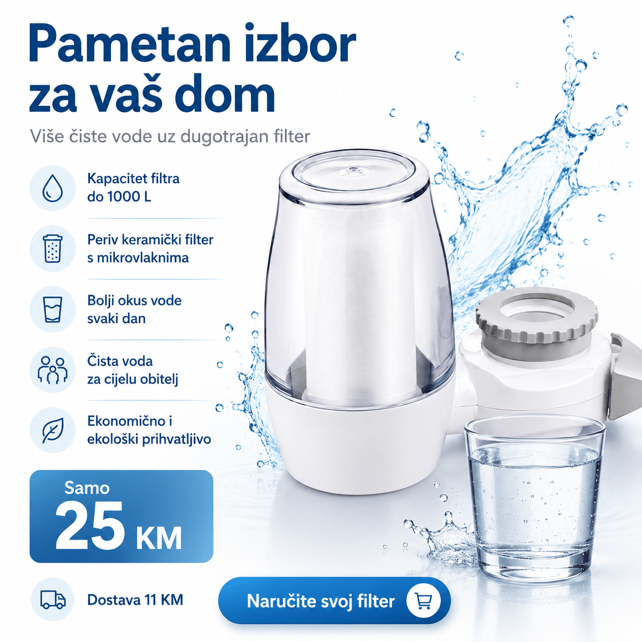 Pročišćivač Vode za Česmu – Kućanski Pribor i Čišćenje – – slika 4