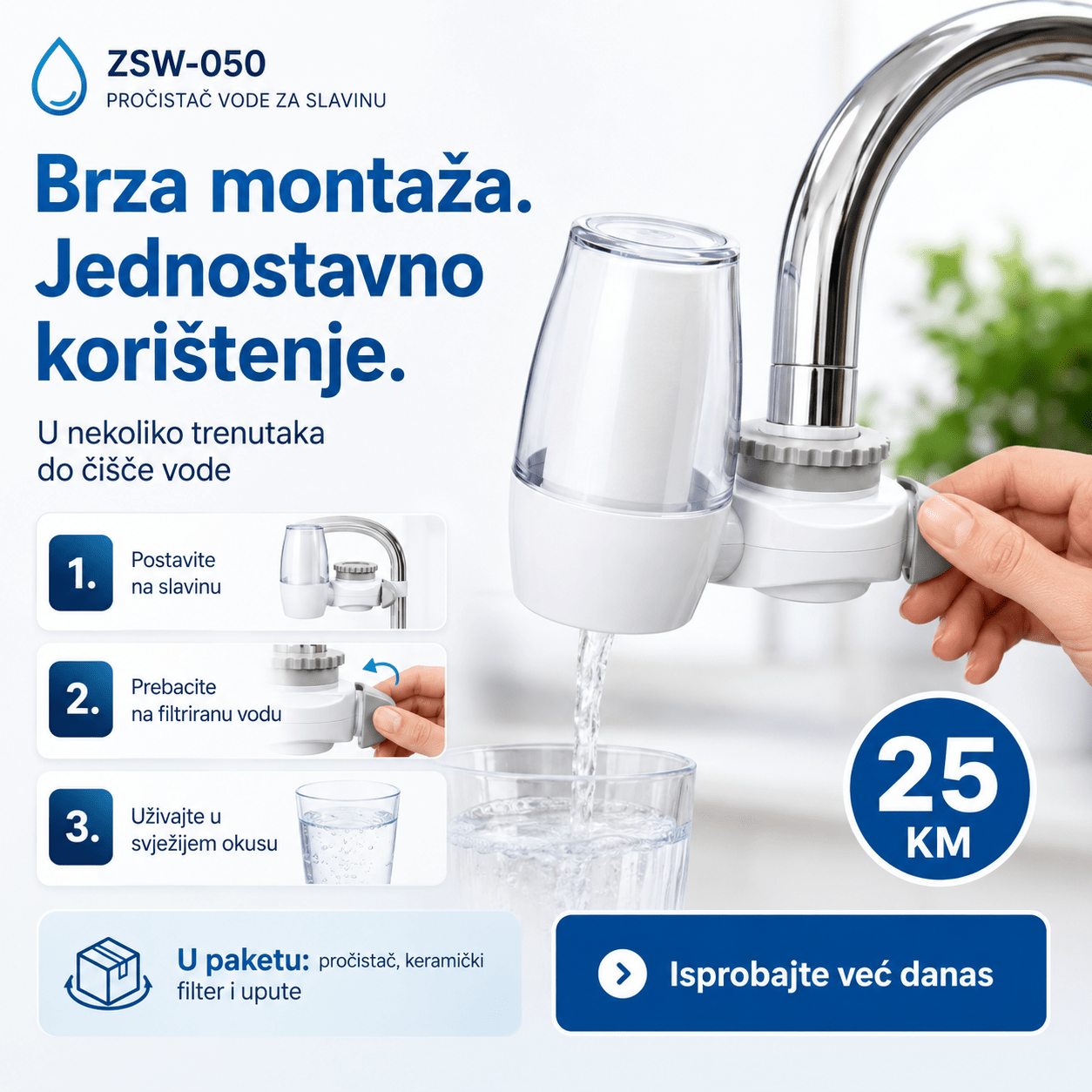 Pročišćivač Vode za Česmu – Kućanski Pribor i Čišćenje – – slika 3