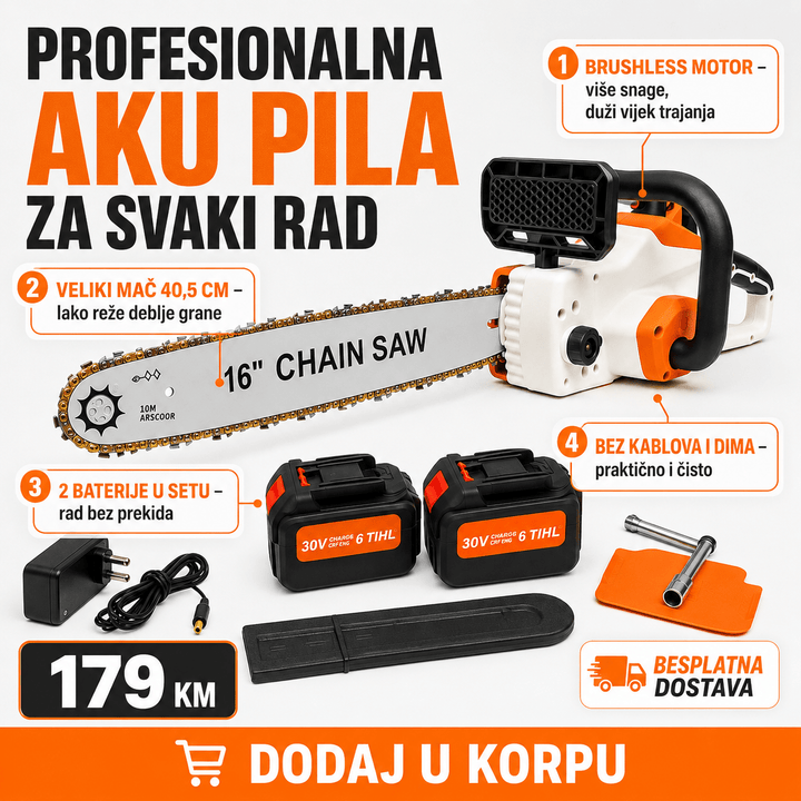 Profesionalna Aku Lančana Pila