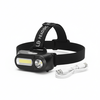 Profesionalna LED Naglavna Lampa za Sve Prilike – Svjetiljke – Crna Univerzalna – slika 1
