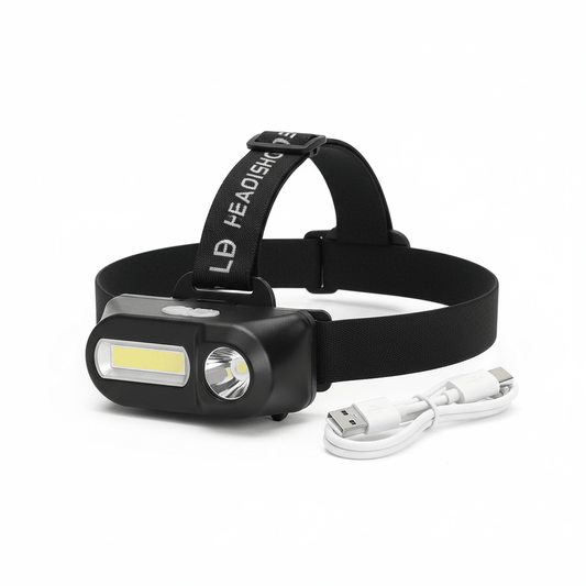 Profesionalna LED Naglavna Lampa za Sve Prilike – Svjetiljke – Crna Univerzalna – slika 1
