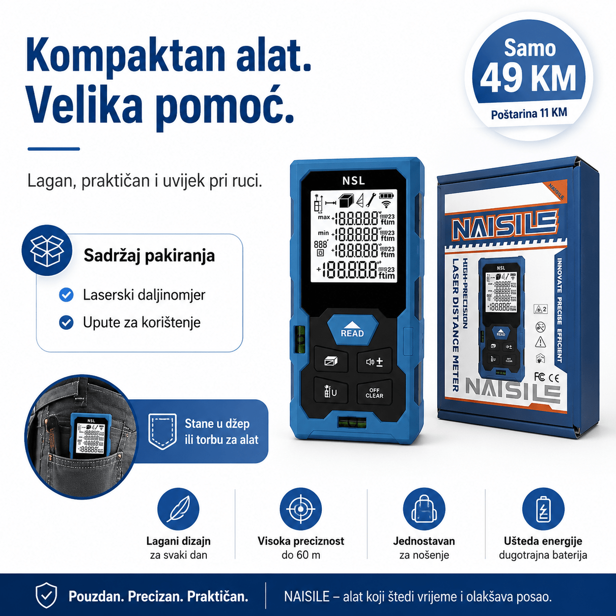 Profesionalni Laserski Daljinomjer – – – slika 7