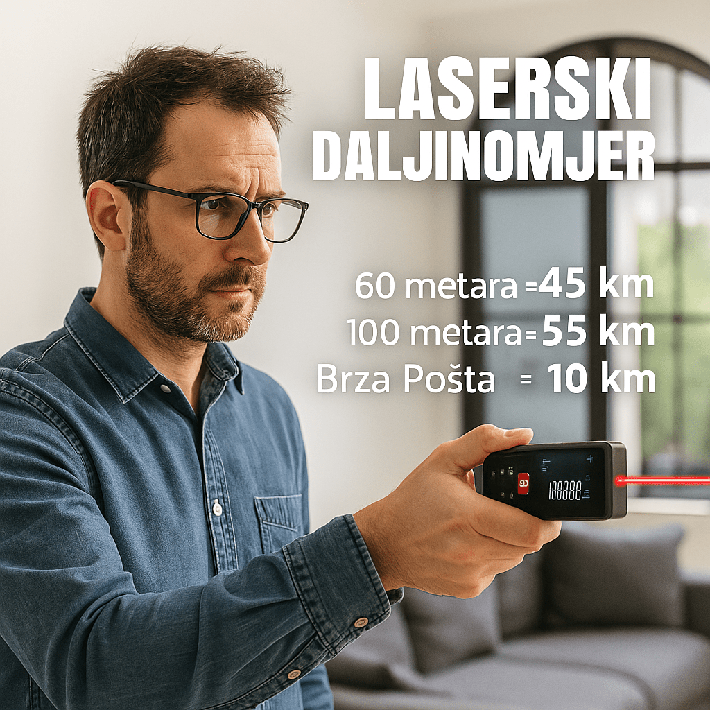 Profesionalni Laserski Metar - SAMO KLIKNI