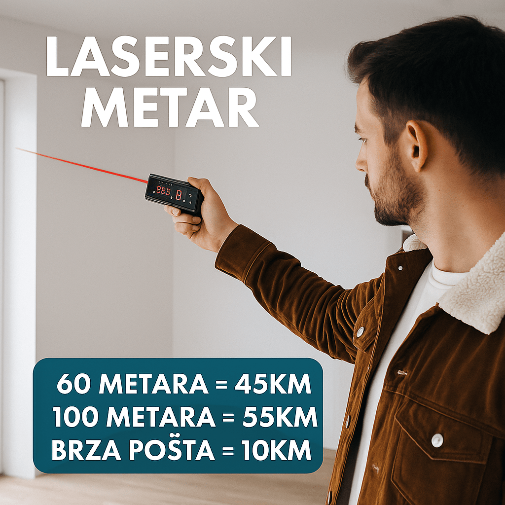 Profesionalni Laserski Metar - SAMO KLIKNI