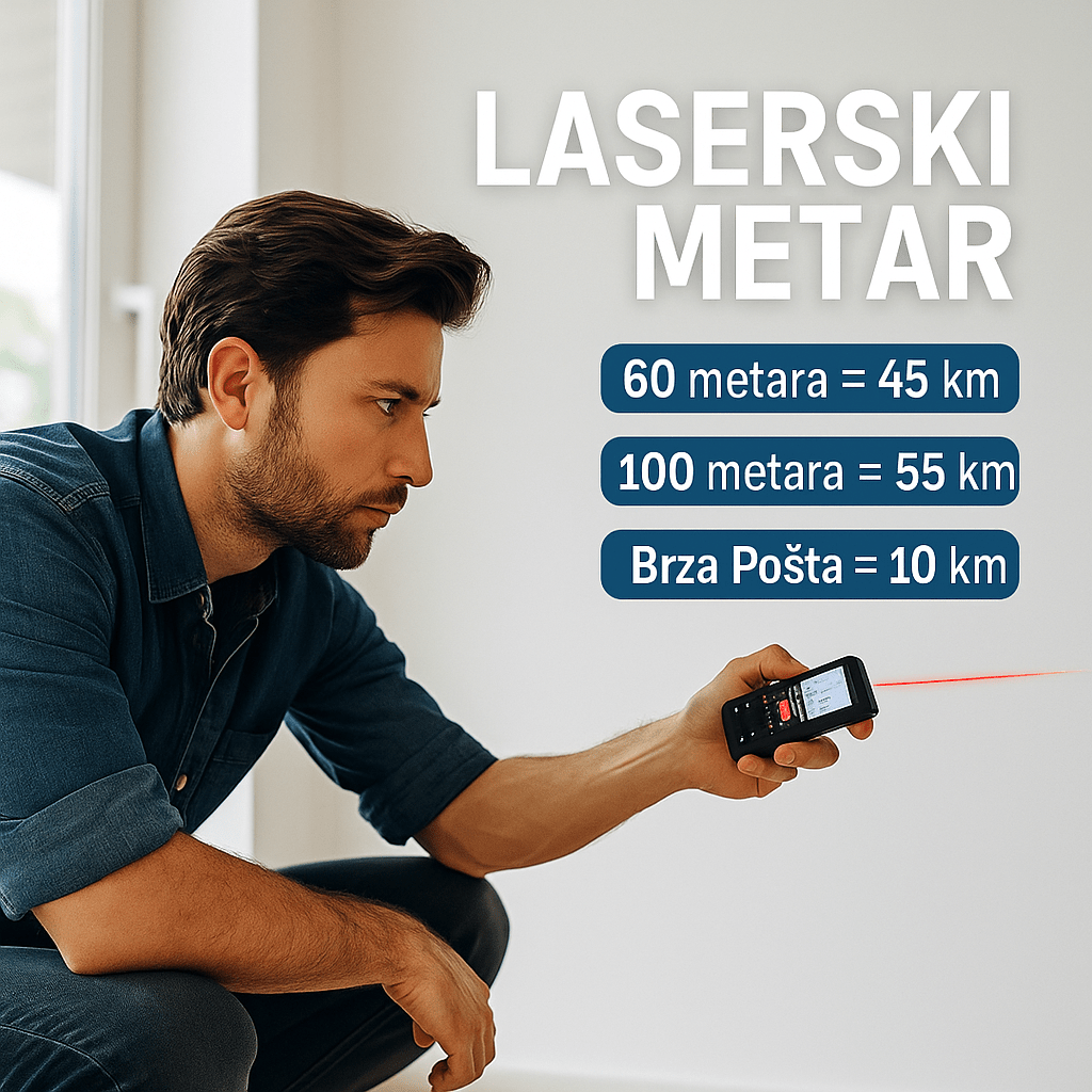 Profesionalni Laserski Metar - SAMO KLIKNI