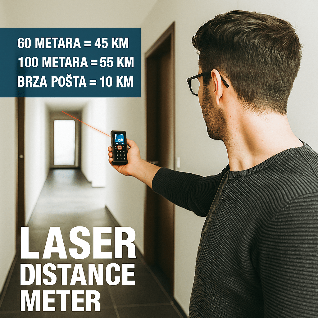 Profesionalni Laserski Metar - SAMO KLIKNI