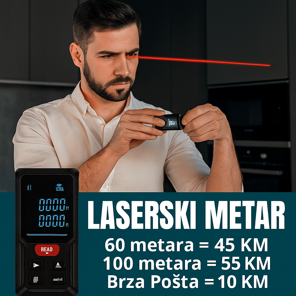 Profesionalni Laserski Metar - SAMO KLIKNI