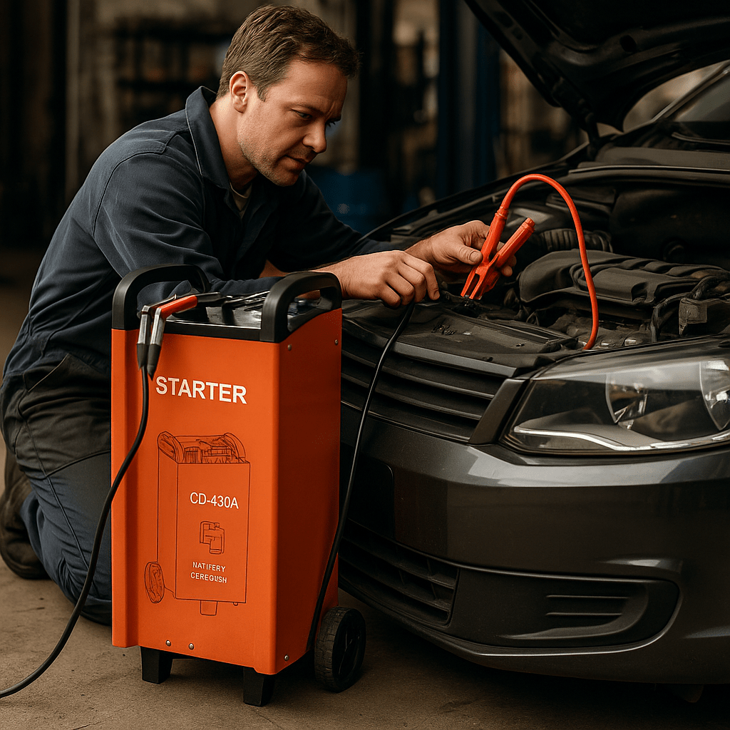 Profesionalni Punjač Akumulatora i Starter Vozila 12V/24V - SAMO KLIKNI