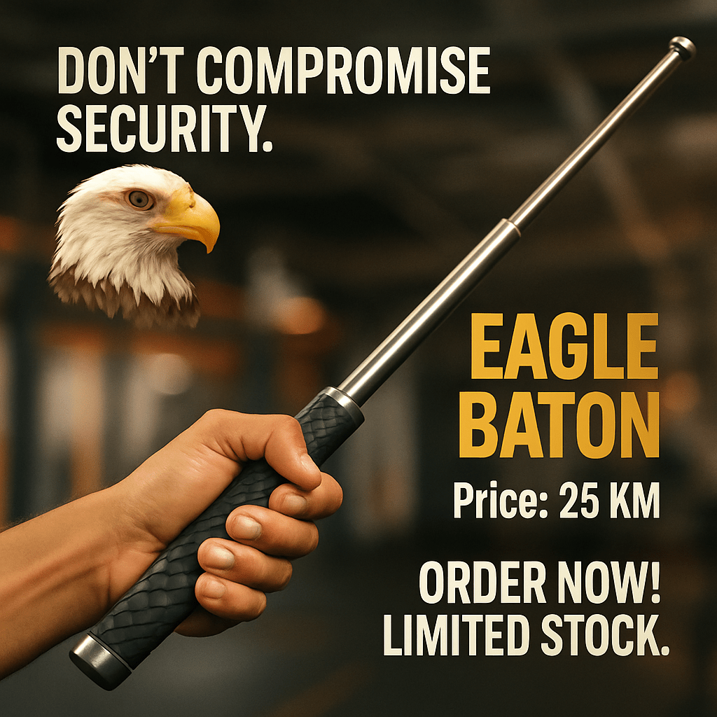 Profi Teleskopska Palica Eagle Baton – – 1.Komad – slika 2