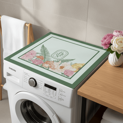 Prostirka za Veš Mašinu s Cvjetnim Uzorkom – Kućni tekstil – 60x60 cm Zelena s cvjetnim uzorkom – slika 4