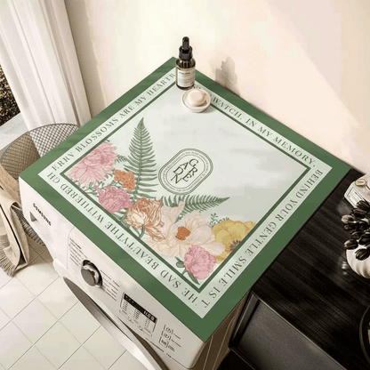 Prostirka za Veš Mašinu s Cvjetnim Uzorkom – Kućni tekstil – 60x60 cm Zelena s cvjetnim uzorkom – slika 3