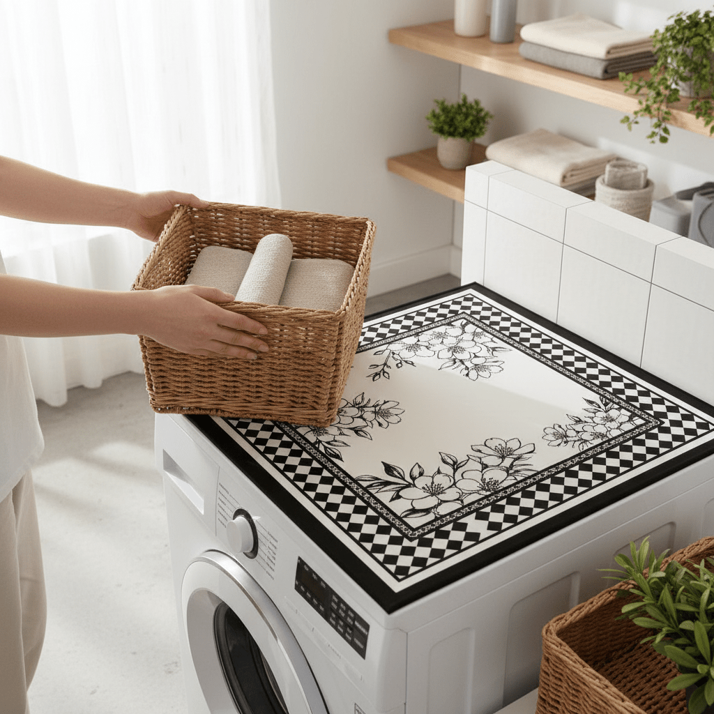 Prostirka za Veš Mašinu sa Uzorkom – Kućni tekstil – 60x60 cm – slika 4