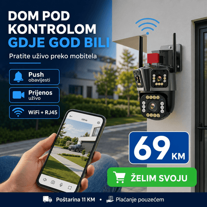 PTZ 3-u-1 Pametna Sigurnosna Kamera – Sigurnost i Taktičko – – slika 2