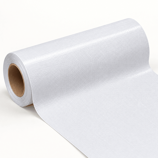 PVC tapeta BW003 – bijela ili srebrno-siva, 5 m × 60 cm – PVC tapete BW003 5 m × 60 cm – Bijela – slika 1