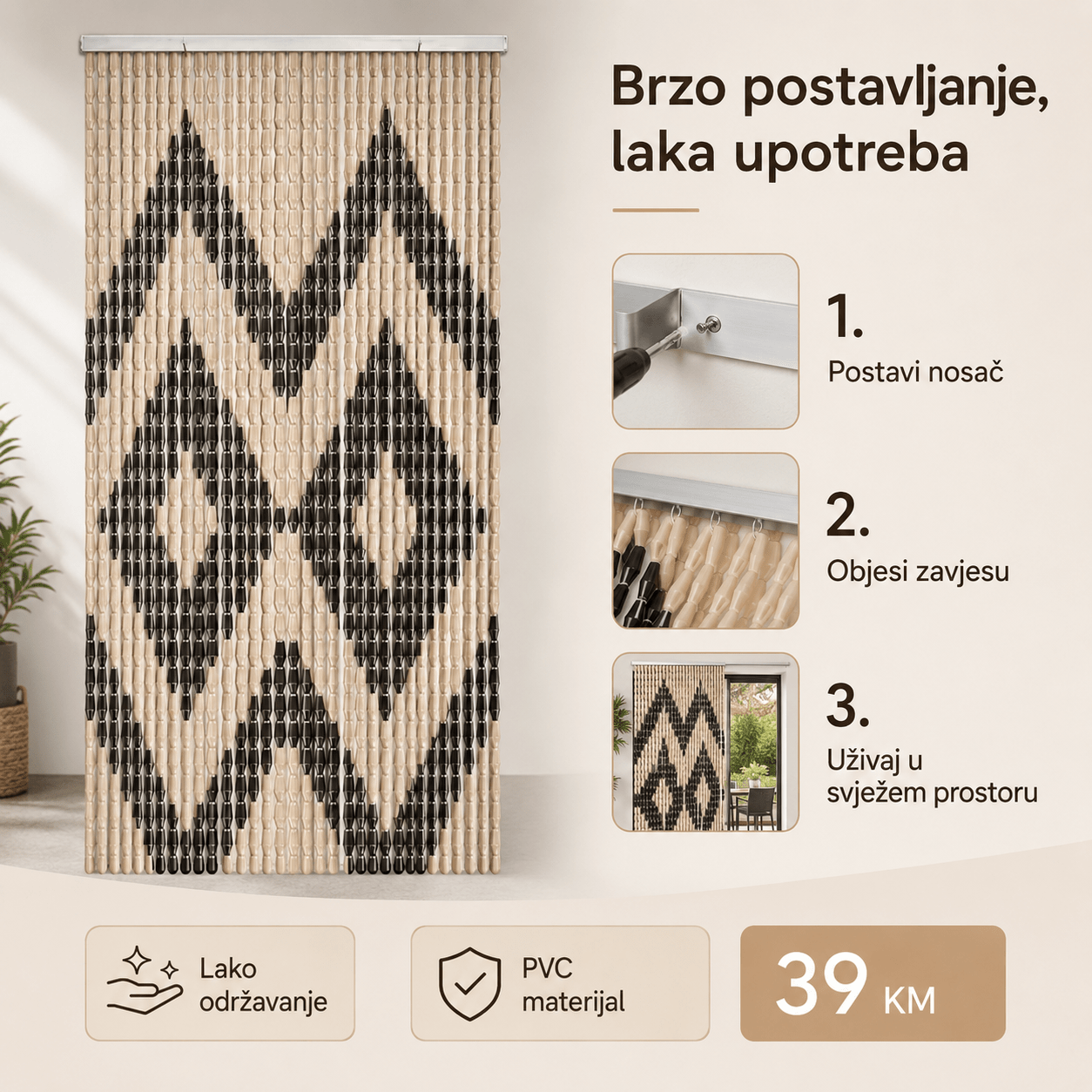 PVC Zavjesa za Vrata 110 x 200 cm – – – slika 4