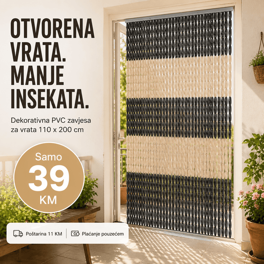 PVC Zavjesa za Vrata 110 x 200 cm – – – slika 1