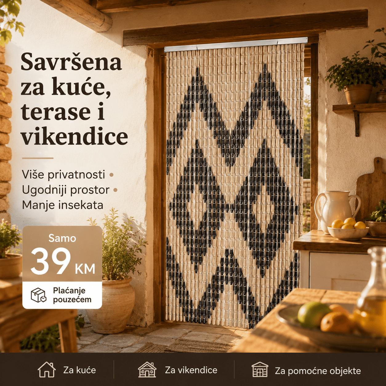 PVC Zavjesa za Vrata 110 x 200 cm – – – slika 2
