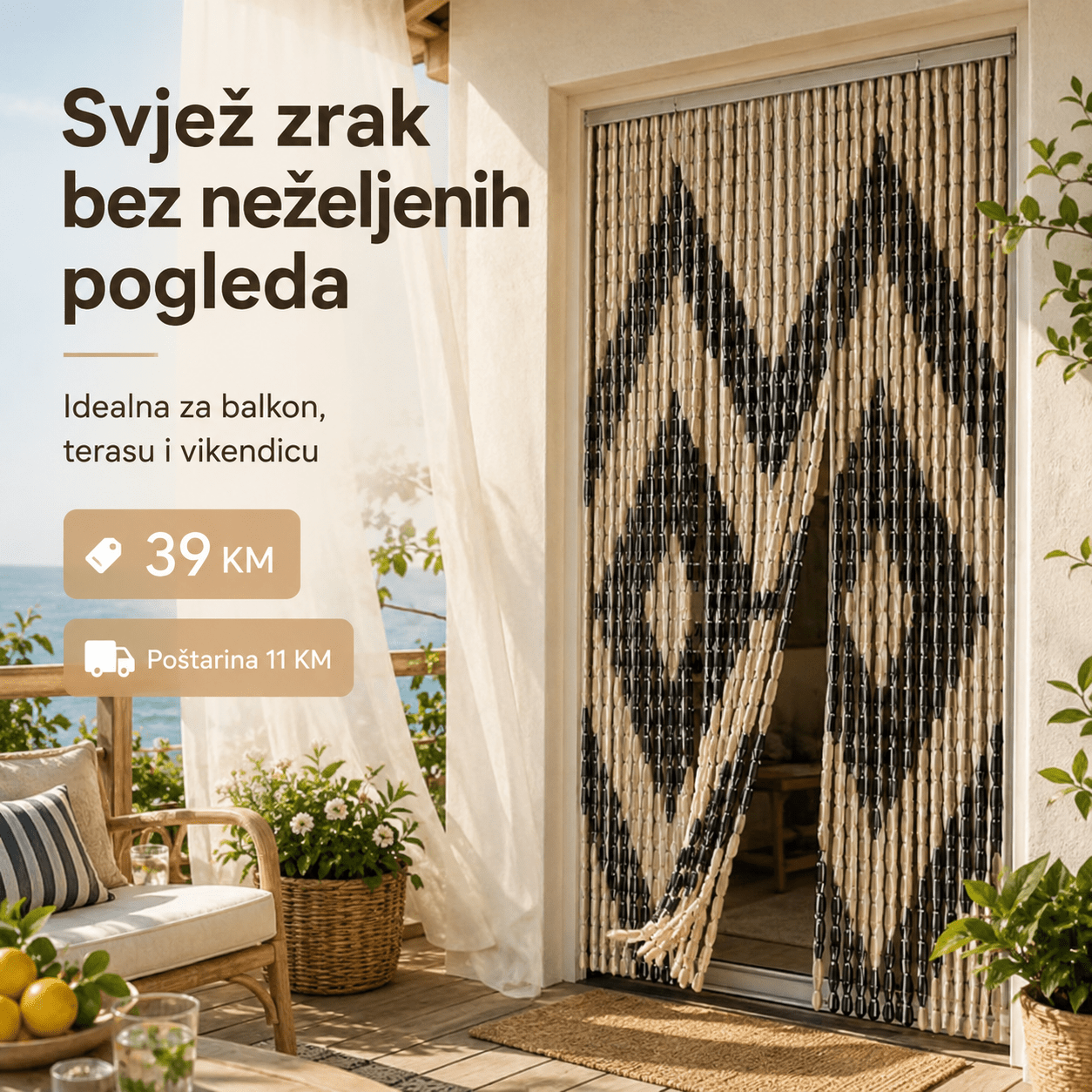 PVC Zavjesa za Vrata 110 x 200 cm – – – slika 1