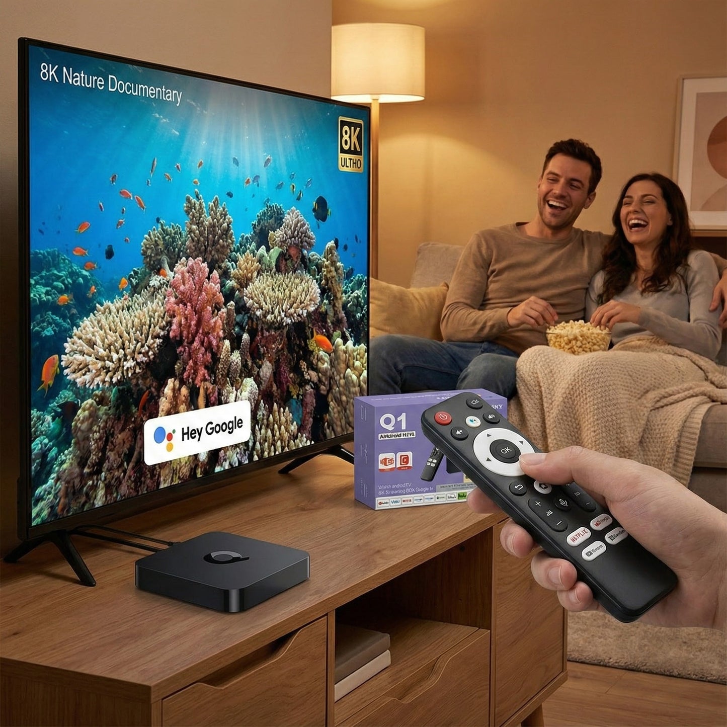 Q1 Android 14.0 TV BOX – – – slika 1
