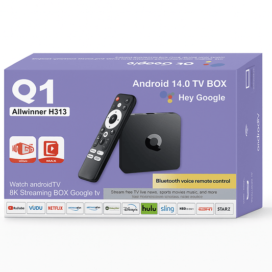 Q1 Android 14.0 TV BOX - SAMO KLIKNI
