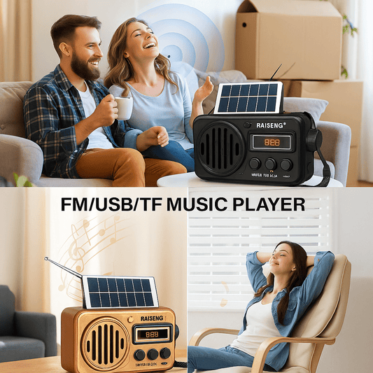 RAISENG Solarni Retro Radio - SAMO KLIKNI