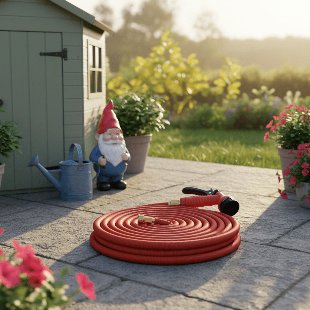 Rastezljivo Vrtno Crijevo 15 metara sa Prskalicom – Vrtna Oprema – Mesing Premium – slika 3