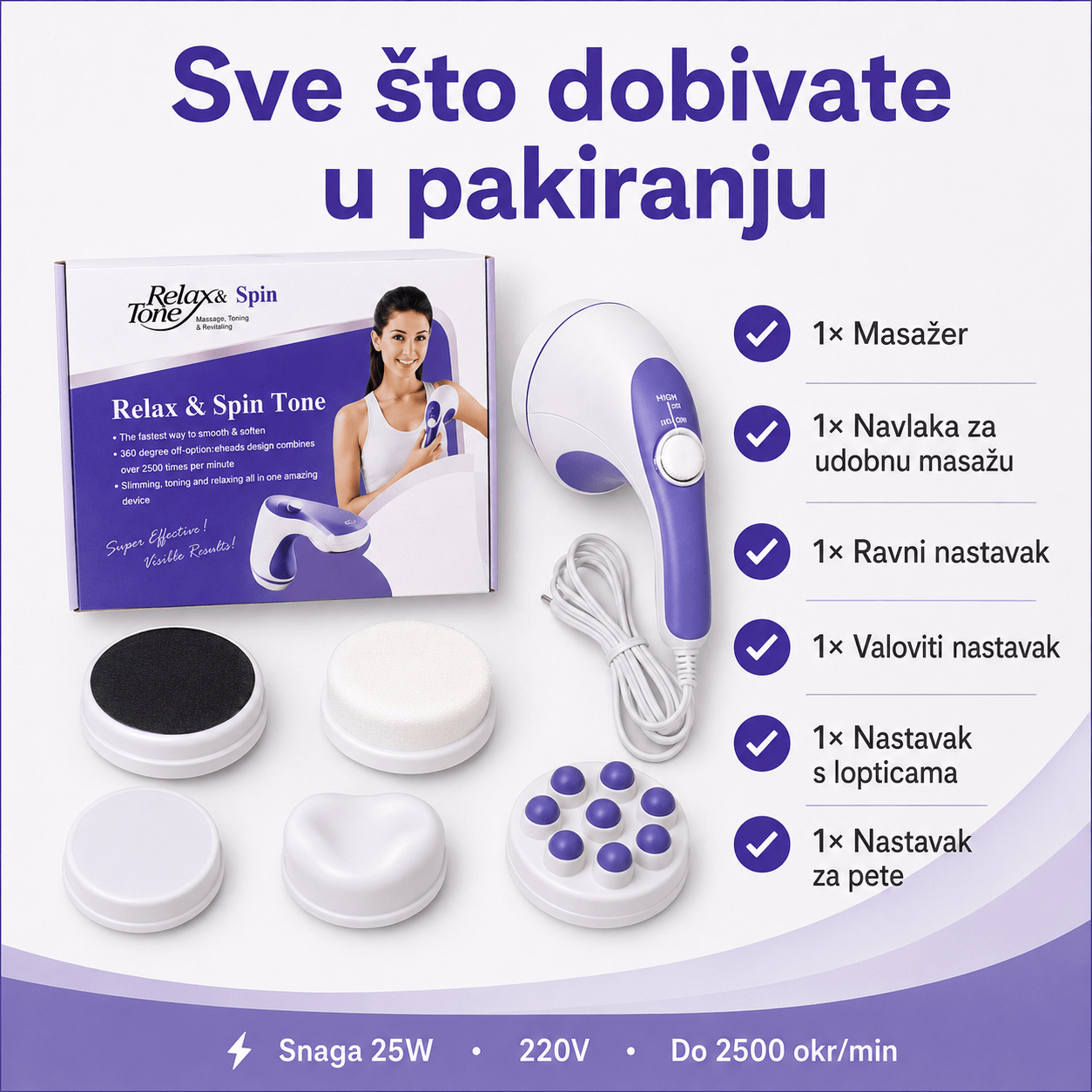 Relax & Tone masažer – Zdravlje i Fitness Oprema – – slika 4