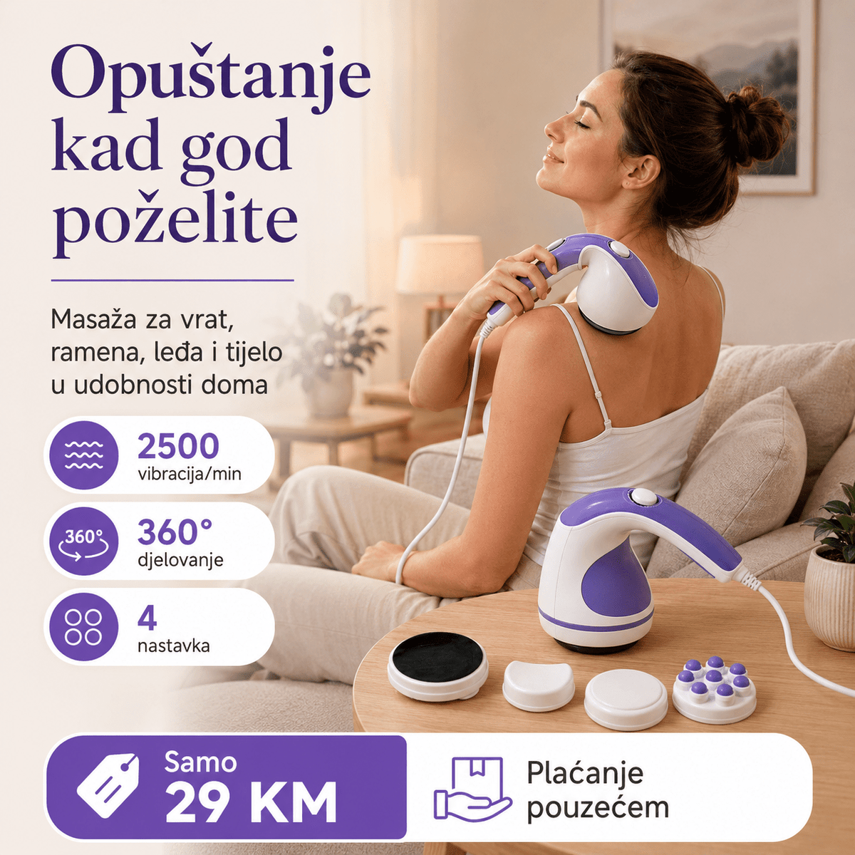 Relax & Tone masažer – Zdravlje i Fitness Oprema – – slika 3