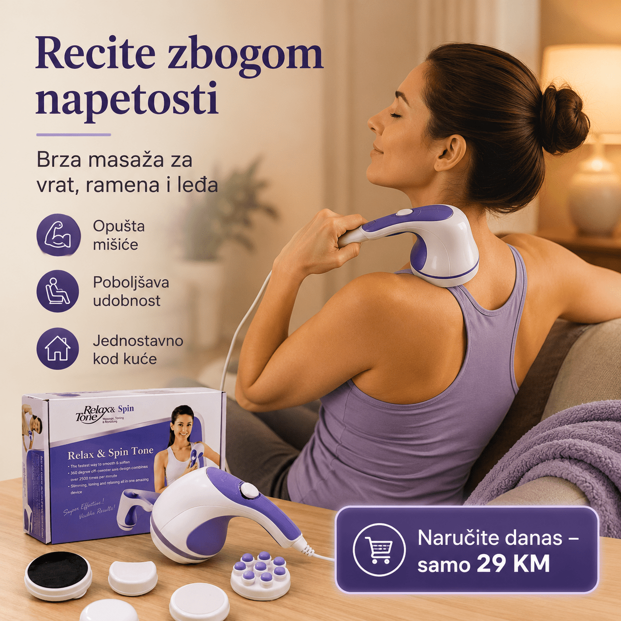 Relax & Tone masažer – Zdravlje i Fitness Oprema – – slika 6