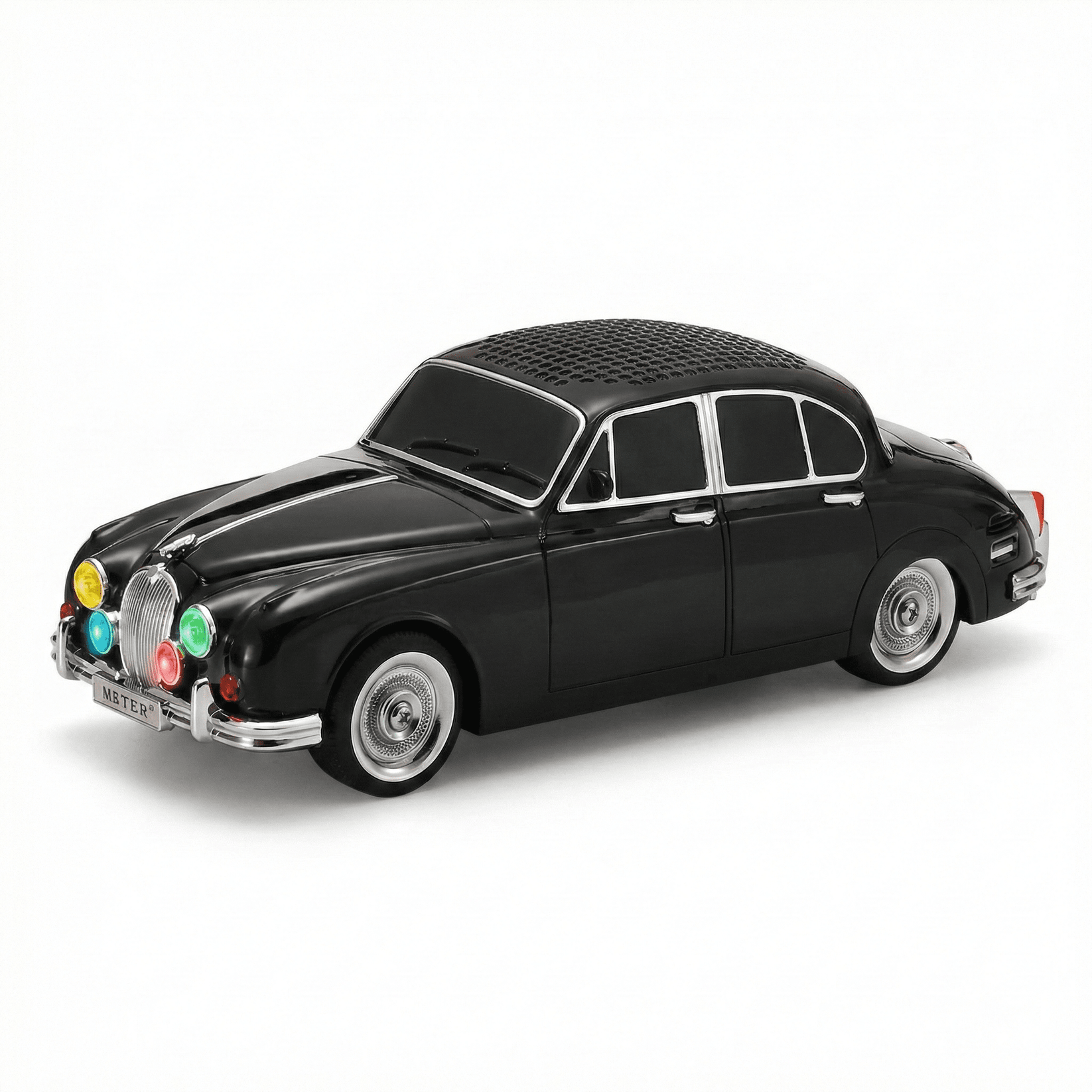 Retro Bluetooth Zvučnik u dizajnu klasičnog automobila – – Crna – slika 4