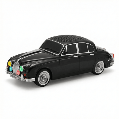 Retro Bluetooth Zvučnik u dizajnu klasičnog automobila – – Crna – slika 4