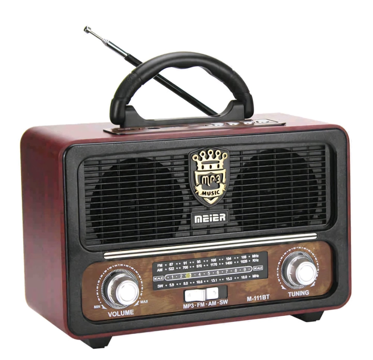 Retro Prijenosni Radio M - 111BT - SAMO KLIKNI