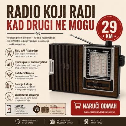 Retro Radio RX - 259 – – – slika 5