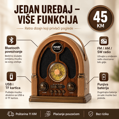 Retro Radio s Bluetoothom – – – slika 5