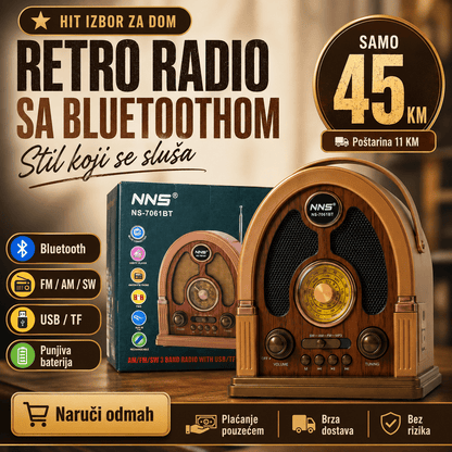 Retro Radio s Bluetoothom – – – slika 6