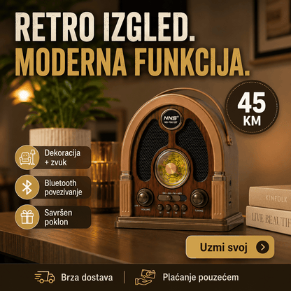 Retro Radio s Bluetoothom – – – slika 8