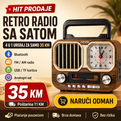 Retro Radio Sa Satom – – – slika 7