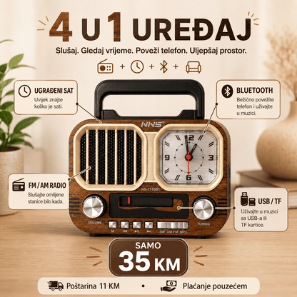 Retro Radio Sa Satom – – – slika 4