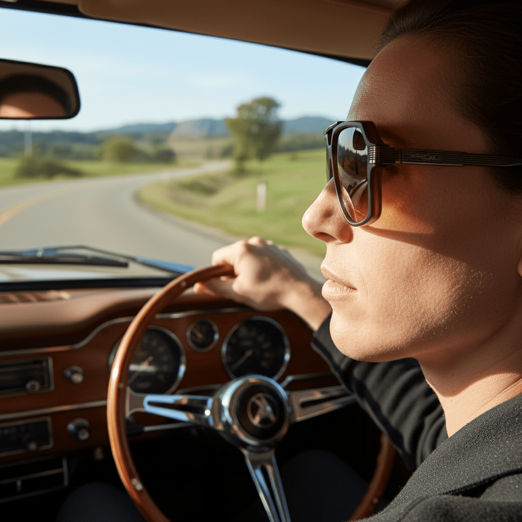 Retro Sunčane Naočale – Sunčane Naočale – Univerzalna Smeđa – slika 5