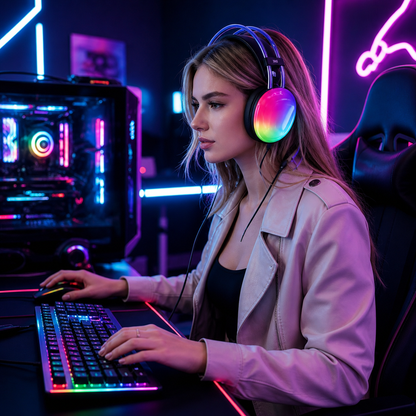 RGB Bežične Gaming Slušalice – – – slika 2