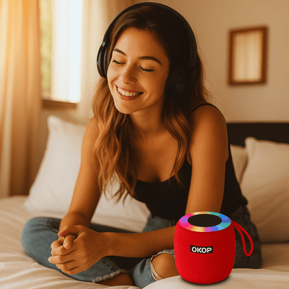 RGB Bežični Bluetooth Zvučnik – – Plava – slika 2