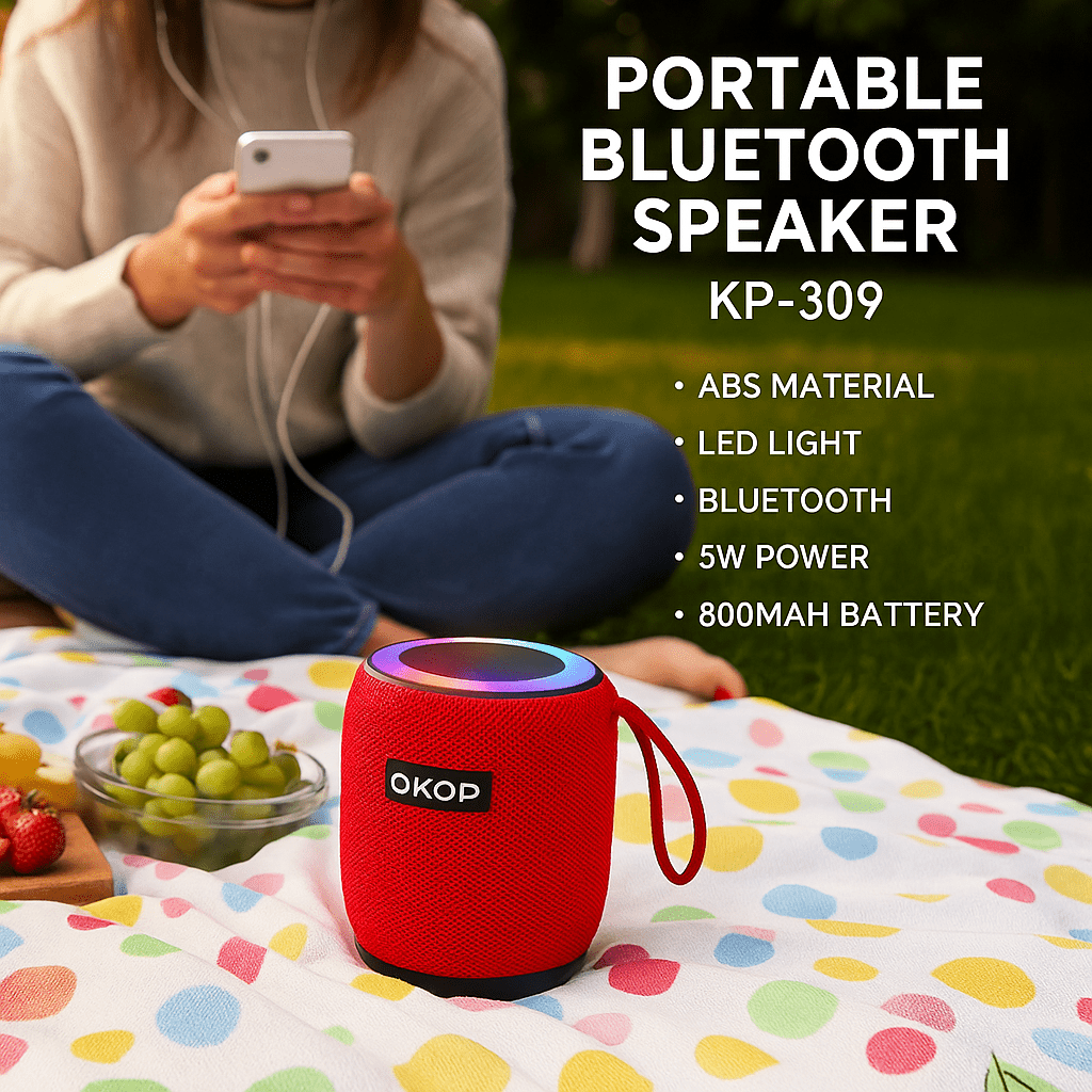 RGB Bežični Bluetooth Zvučnik – – Bordo – slika 7