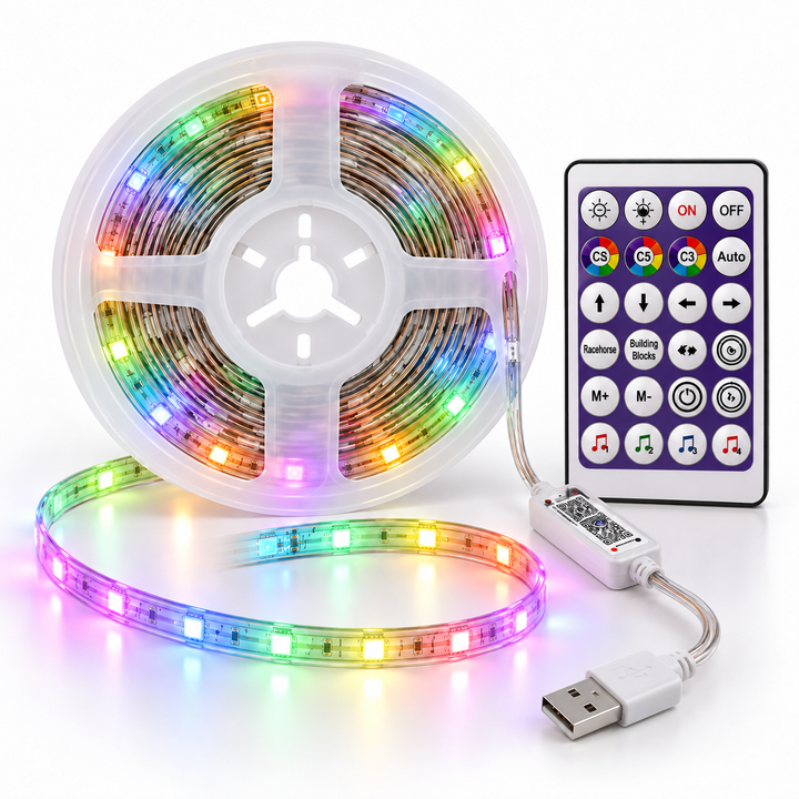 RGBIC LED traka s daljinskim i USB priključkom