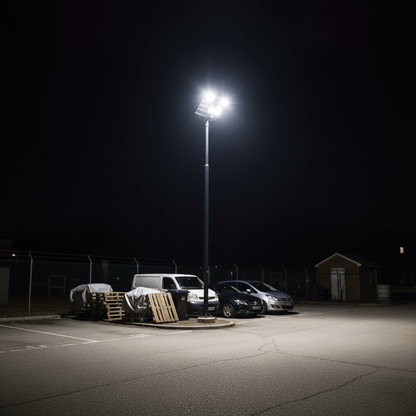RIXME 6000W LED Solarna Ulična Lampa sa Senzorom Pokreta i Daljinskim – Vanjska rasvjeta – Crna – slika 4