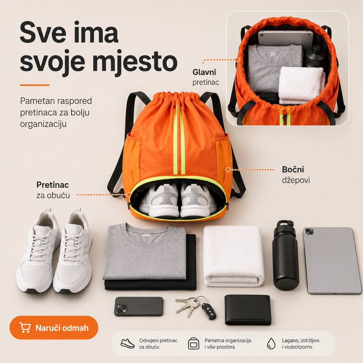Vodootporni Sportski Ruksak